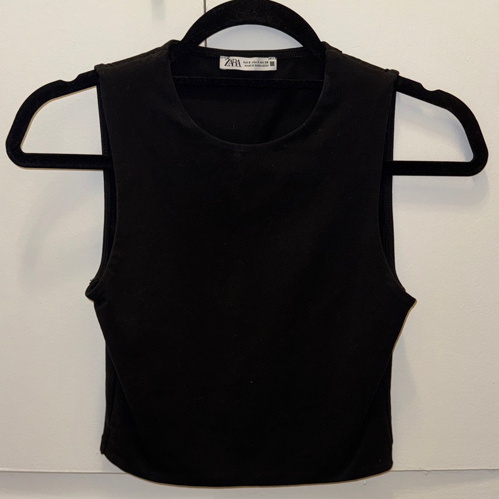 Zara Classic Black Tank Top